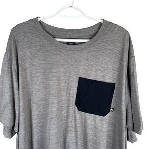 Backcountry Performance Pocket T Shirt Mens 2XL Gray Black Stretch S/S Polyester